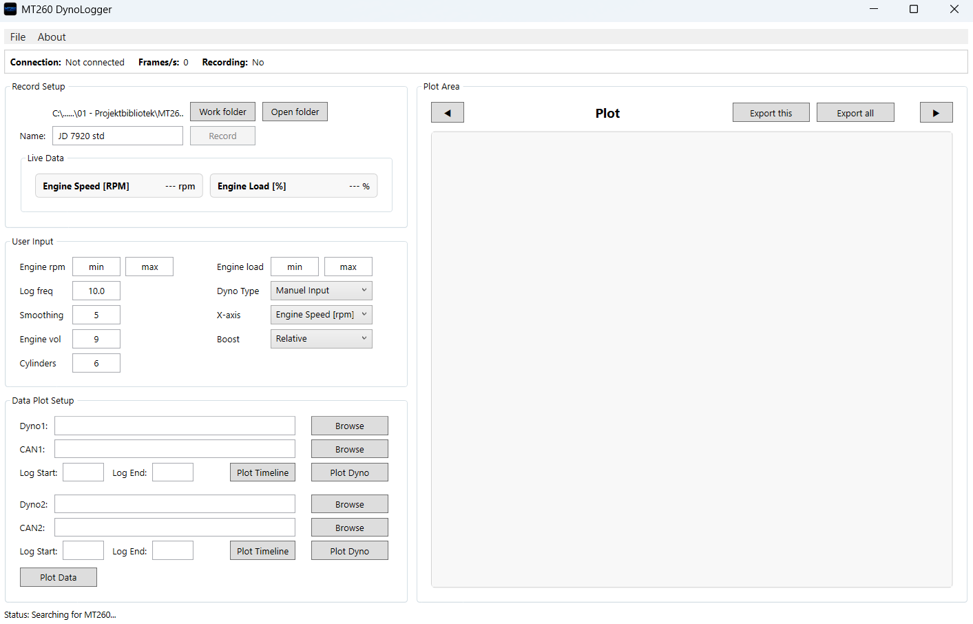 MT260 Dynologger tool